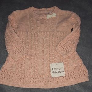 Pink Sweater Dress Infants by Catherine Malandrino 3-6M